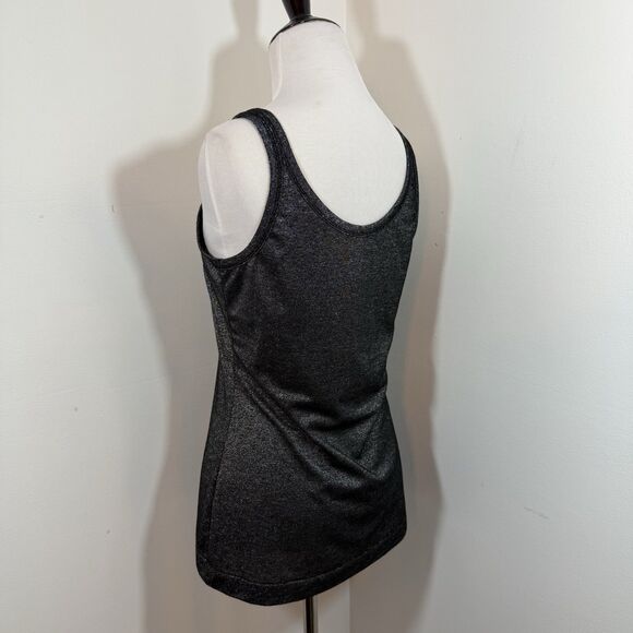 Banana Republic Sparkle Metallic Tank Top Cami Womens Small Pullover Black - Picture 3 of 8
